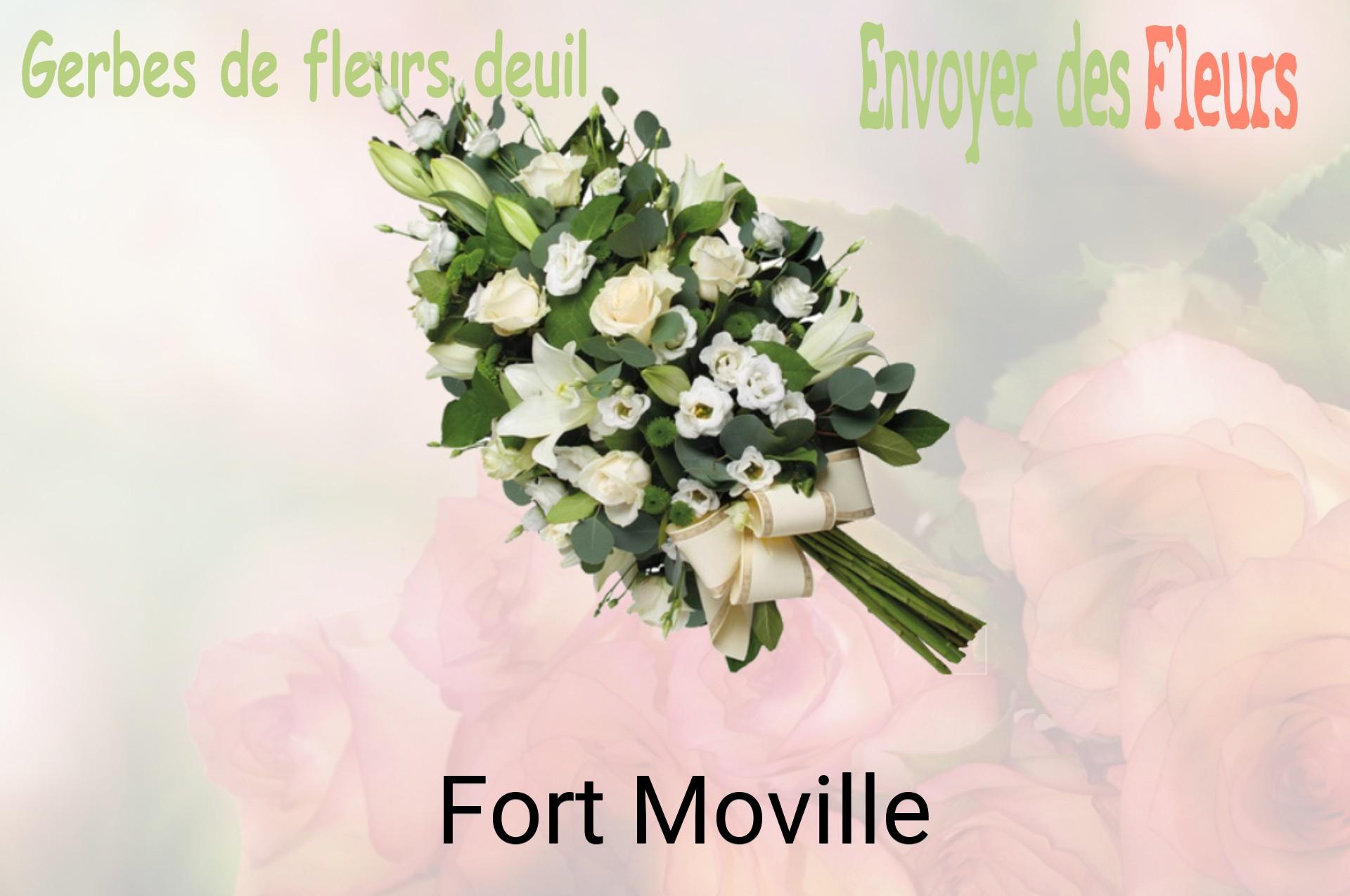 Gerbe de fleurs de deuil livrée à Fort-Moville